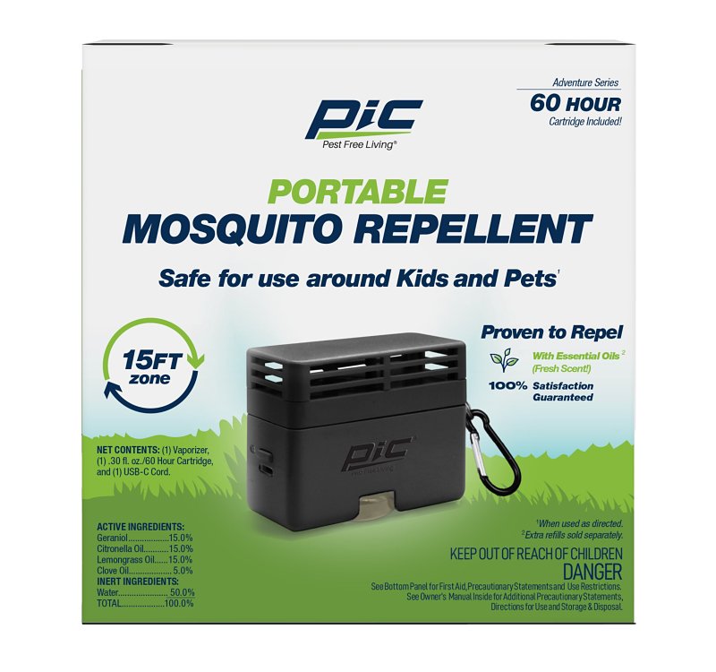 PIC PIC-GO Portable Mosquito Botanical Repellent, Cartridge Refill, 60 hr Refill