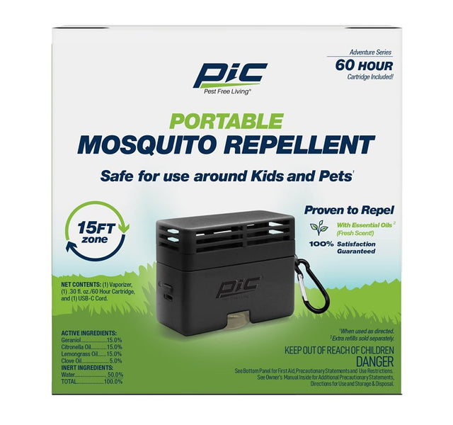 PIC PIC-GO Portable Mosquito Botanical Repellent, Cartridge Refill, 60 hr Refill