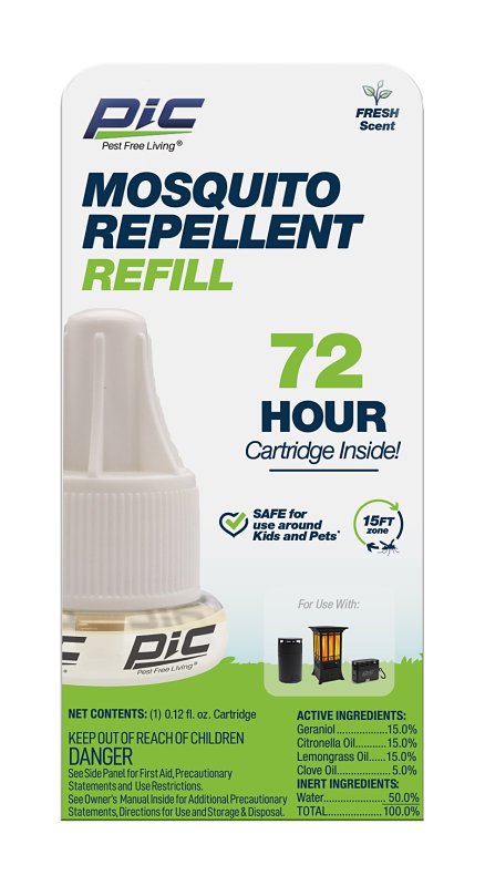 PIC PIC-GO-REF Insect Repellent Refill, 60 hr Refill