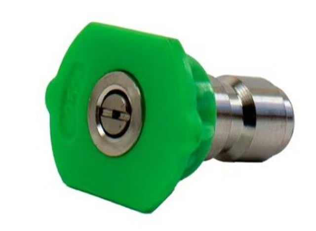 Forney 75164 Flushing Spray Nozzle, 25 deg Angle, Quick-Connect, Stainless Steel