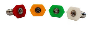 Forney 75165 Spray Nozzle Assortment, 0, 15, 25, 40 deg Angle, #1, #2, #3, #4 Nozzle, Quick-Connect, Stainless Steel
