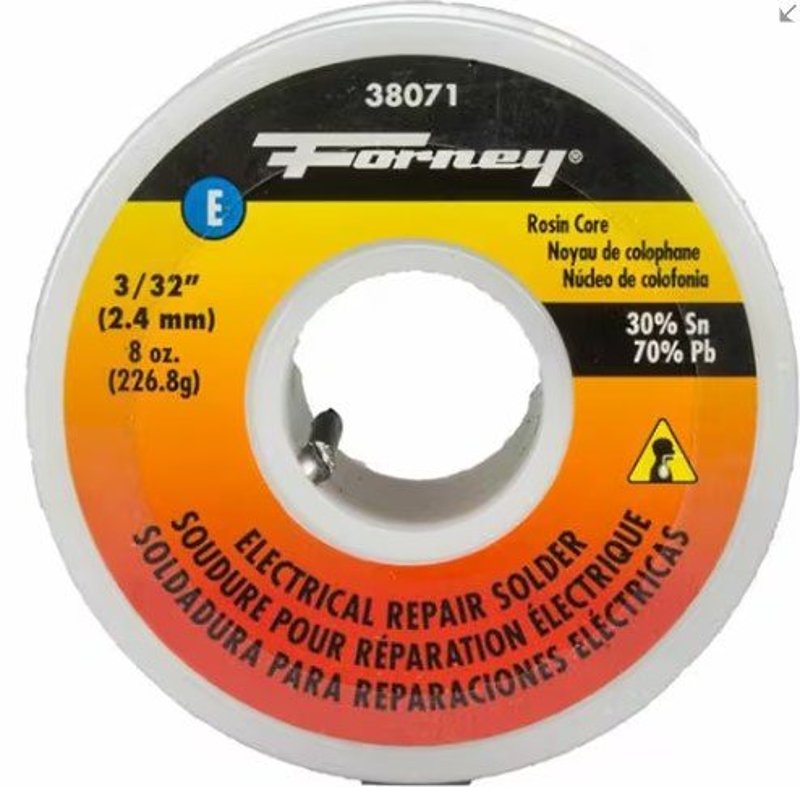 SOLDER ROSIN CORE 30/70 3/32IN