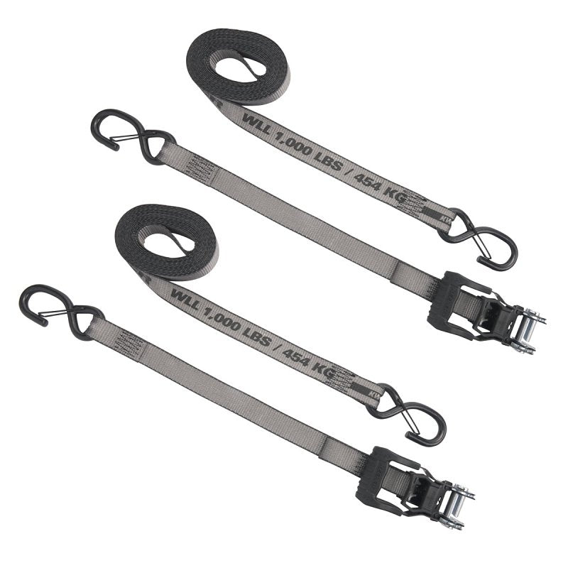 Keeper 43571 Ratchet Tie-Down, 1-1/4 in W, 16 ft L, 1000 lb Working Load