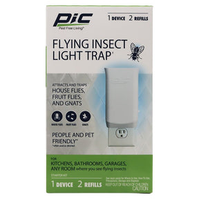 PIC PIC-FIT Plug-In Flying Insect Light Trap, Solid, 4 in W Trap, White, Pack of 4