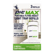 PIC PIC-FIT-MAX-REF Flying Insect Dual Portable Plug-In Trap Refill, 3-1/8 in L Trap, 3 in W Trap, Pack of 6
