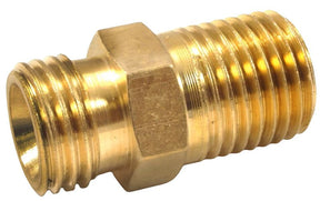 Forney 75537 Ball End Pipe Adapter with Ball Socket, 1/4 in, MNPT x MNPS, Brass