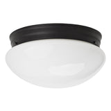 Boston Harbor OG24008 Ceiling Light, 120 V, 2-Lamp, CFL, Incandescent, LED Lamp, Metal Fixture, Matte Black Fixture