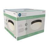 Boston Harbor OG24008 Ceiling Light, 120 V, 2-Lamp, CFL, Incandescent, LED Lamp, Metal Fixture, Matte Black Fixture