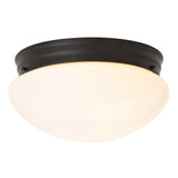 Boston Harbor OG24008 Ceiling Light, 120 V, 2-Lamp, CFL, Incandescent, LED Lamp, Metal Fixture, Matte Black Fixture