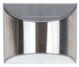 Boston Harbor 26083 Solar Light Wedge, Nickel-Metal Hydride Battery, AA Battery, 4-Lamp, Stainless Steel