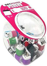 GetPower CWP-USBBOWL-EAC USB Wall Adapter, Black/Blue/Green/Pink/Purple/Red/White
