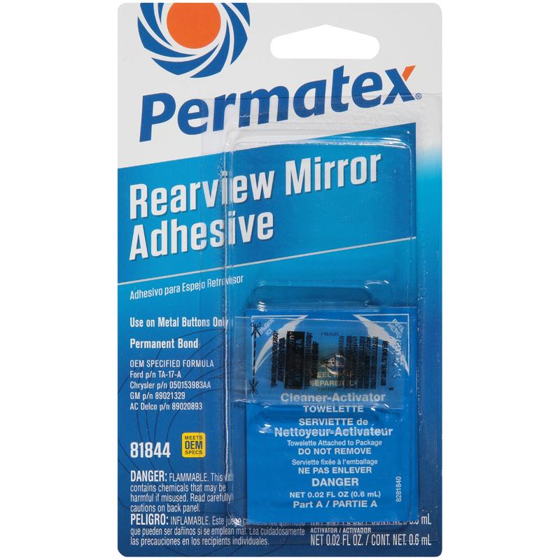 Permatex Automotive Mirror Adhesive Liquid 0.01 oz, Pack of 12