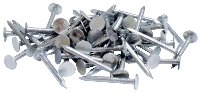ProFIT 0132072 Hand Drive Roofing Nail, Electro-Galvanized, 1-1/4 in L, Flat Head, 11 ga, Steel