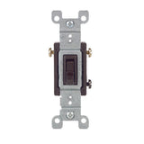 Leviton 15 amps Toggle Switch Brown 1 pk