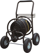 Landscapers Select TC4719A Hose Reel Cart, 250 ft L Hose, Manual Crank Winding, Steel
