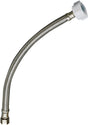 Plumb Pak EZ Series PP23843 Toilet Supply Tube, 12 in L, 1/2 in Inlet, Compression Inlet, 7/8 in Outlet, Ballcock Outlet