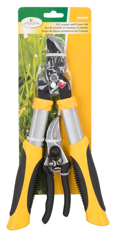 Landscapers Select GL4003+GP1002 Pruning Set, Steel Blade, Steel/ Aluminum Handle, Cushion-Grip Handle, Pack of 6