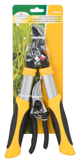 Landscapers Select GL4003+GP1002 Pruning Set, Steel Blade, Steel/ Aluminum Handle, Cushion-Grip Handle, Pack of 6