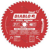 Diablo Steel Demon D0748CFX Circular Saw Blade, 7-1/4 in Dia, 5/8 in Arbor, Cermet Cutting Edge, 0.063 in Thick