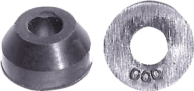 Danco 35089B Beveled Faucet Washer, #000, 15/32 in Dia, Rubber, Pack of 5