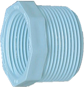 IPEX 435703 Pipe Reducing Bushing, 1-1/4 x 1/2 in, MPT x FPT, PVC, White, SCH 40 Schedule, 370 psi Pressure