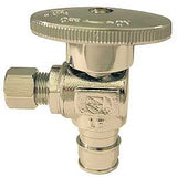 Apollo EPXVA1214C Angle Stop Valve, 1/2 x 1/4 in Connection, PEX x Compression, 200 psi Pressure, Brass Body