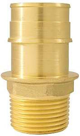 Apollo ExpansionPEX Series EPXMA134 Reducing Pipe Adapter, 1 x 3/4 in, Barb x MPT, Brass, 200 psi Pressure