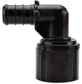 Apollo PXPAFES125PK Pipe Elbow, 1/2 in, Barb x FPT, 90 deg Angle, Plastic, Black, 200 psi Pressure
