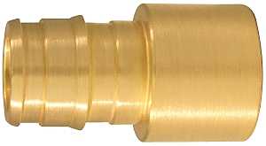 Apollo EPXFS1212 Pipe Adapter, 1/2 in, PEX-A Barb x Sweat, Brass, 200 psi Pressure