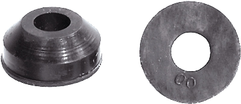 Danco 35090B Beveled Faucet Washer, #00, 1/2 in Dia, Rubber, Pack of 5