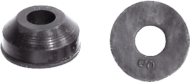 Danco 35090B Beveled Faucet Washer, #00, 1/2 in Dia, Rubber, Pack of 5