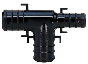 Apollo PXPAT3412345PK Pipe Tee, 3/4 x 1/2 x 1/2 in, Barb, PEX-B, 200 psi Pressure