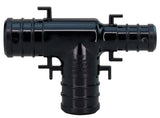 Apollo PXPAT3412345PK Pipe Tee, 3/4 x 1/2 x 1/2 in, Barb, PEX-B, 200 psi Pressure