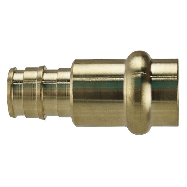 Apollo EPXPR1212 Adapter, 1/2 in, PEX Barb x Press-Fit, PEX-A, Brass, 200 psi Pressure