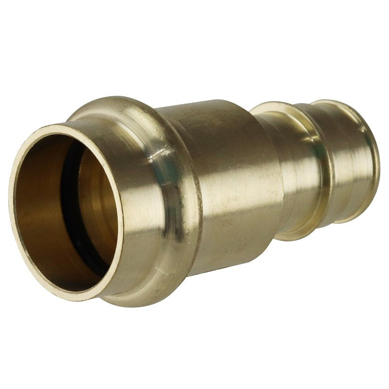 Apollo EPXPR3434 Adapter, 3/4 in, PEX A Barb x Press Fit, Brass, 200 psi Pressure