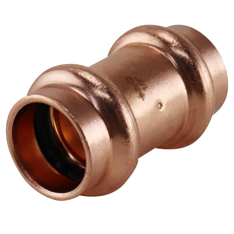 Apollo XPRC12 Coupling with Stop, 1/2 in, Press-Fit, Copper, 300 psi Pressure
