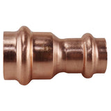 Apollo XPRC3412 Coupling with Stop, 3/4 x 1/2 in, Press-Fit, Copper, 300 psi Pressure
