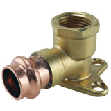 Apollo XPRDEE12 Drop Ear Elbow, 1/2 in, FPT x Press-Fit, 90 deg Angle, Brass/Copper, 300 psi Pressure