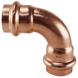 Apollo XPRE34 Elbow, 3/4 in, Press-Fit, 90 deg Angle, Copper, 300 psi Pressure