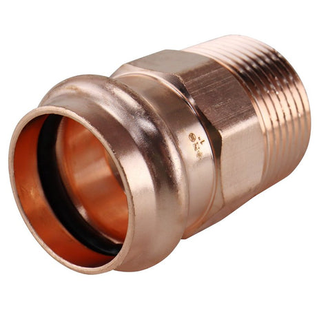 Apollo XPRMA1 Adapter, 1 in, MPT x Press Fit, Copper, 300 psi Pressure