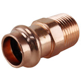 Apollo XPRMA12 Adapter, 1/2 in, MPT x Press-Fit, Copper, 300 psi Pressure