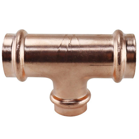 Apollo XPRT1134 Tee, 1 x 1 x 3/4 in, Press Fit, Copper, 300 psi Pressure