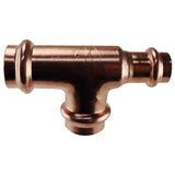 Apollo XPRT341234 Tee, 3/4 x 1/2 x 3/4 in, Press Fit, Copper, 300 psi Pressure
