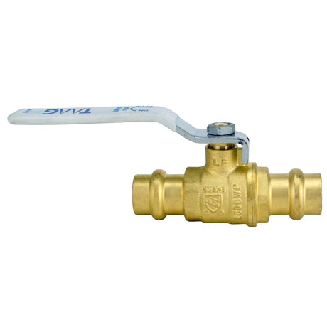 Apollo 94VLF Series 94VLF10301TMG Ball Valve, 1/2 in Connection, Press Fit, 250 psi Pressure, Brass Body