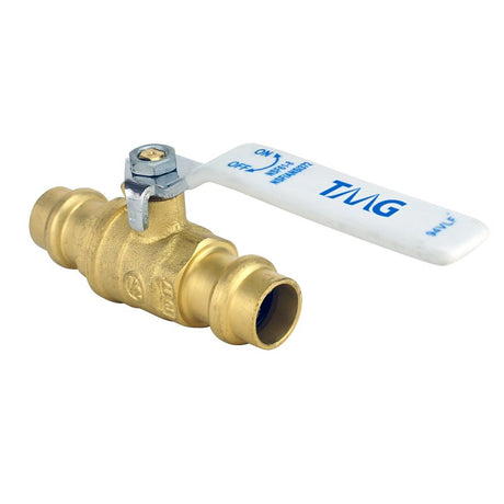 Apollo 94VLF Series 94VLF10301TMG Ball Valve, 1/2 in Connection, Press Fit, 250 psi Pressure, Brass Body