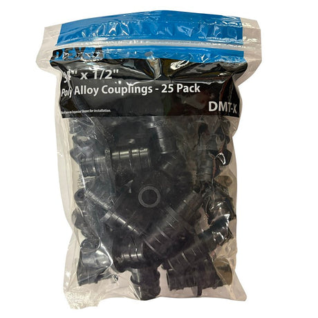 Apollo EPXPAC341225PK Reducing Coupling, 3/4 x 1/2 in, PEX, PEX-A, Poly Alloy, 200 psi Pressure