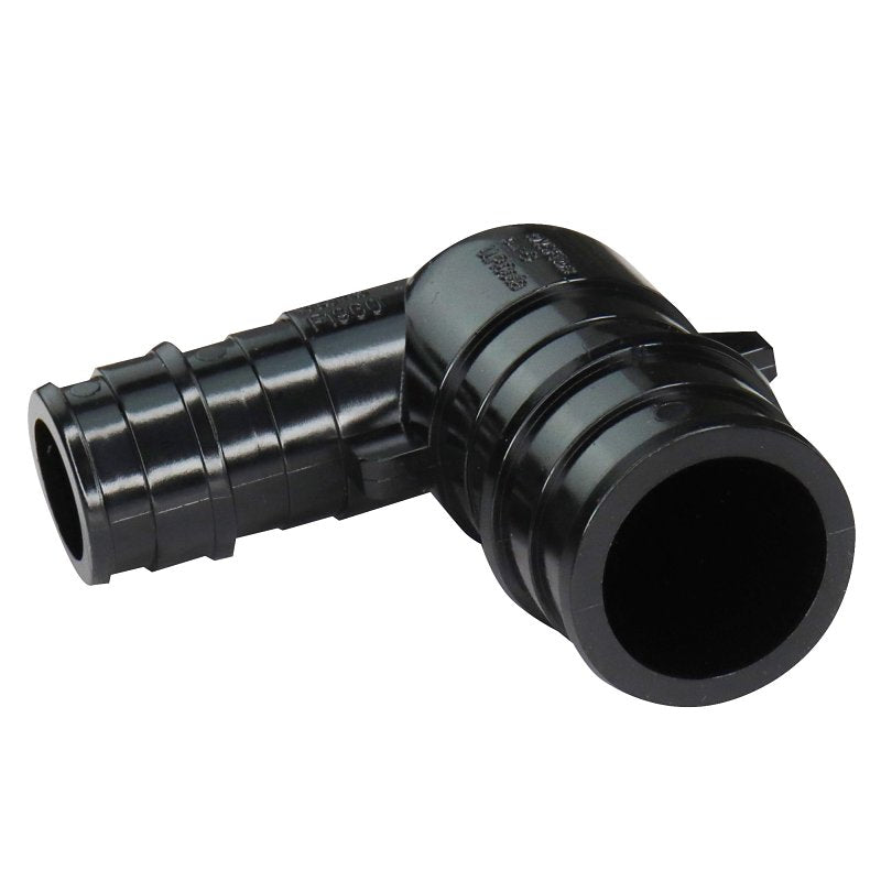 Apollo EPXPAE12345PK Elbow, 1/2 x 3/4 in, PEX, PEX-A, Poly Alloy, 200 psi Pressure