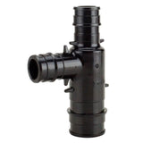 Apollo EPXPAT341212 Pipe Tee, 3/4 x 1/2 x 1/2 in, Barb, PEX-A, Polyphenylsulfone, Black, 200 psi Pressure