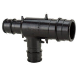 Apollo EPXPAT341212 Pipe Tee, 3/4 x 1/2 x 1/2 in, Barb, PEX-A, Polyphenylsulfone, Black, 200 psi Pressure