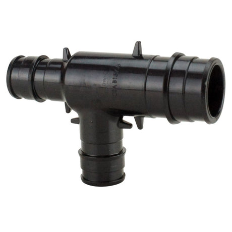 Apollo EPXPAT341212 Pipe Tee, 3/4 x 1/2 x 1/2 in, Barb, PEX-A, Polyphenylsulfone, Black, 200 psi Pressure